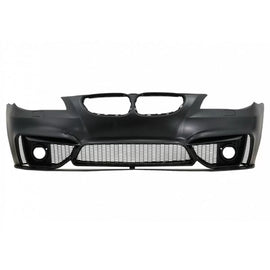 Paraurti anteriore per BMW 5 E60 03-10 M4 stile con fendinebbia lampada fori verniciato nero