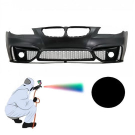 Paraurti anteriore per BMW 5 E60 03-10 M4 stile con fendinebbia lampada fori verniciato nero