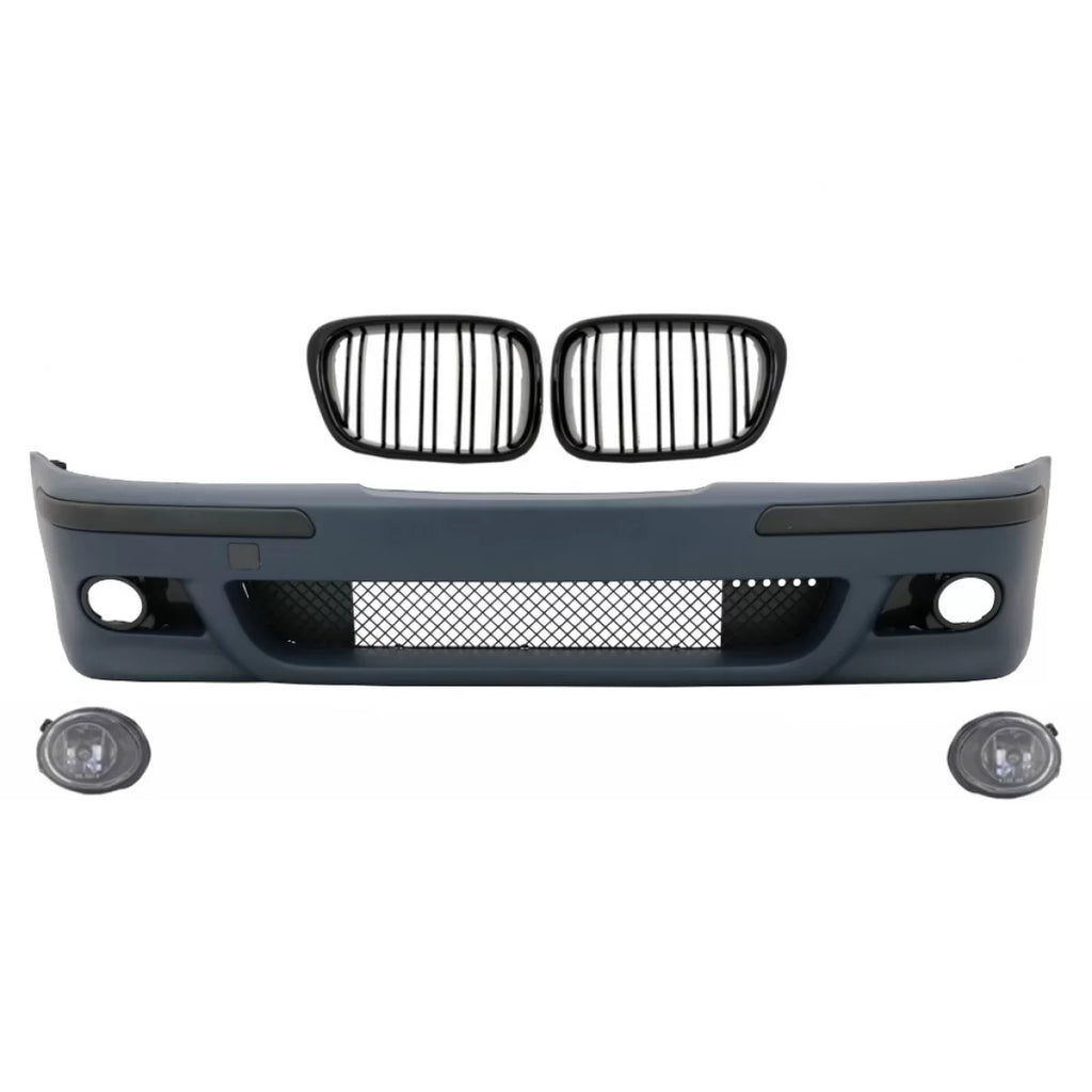 Paraurti anteriore per BMW Serie 5 E39 (1995-2003) con Fendinebbia e Griglie anteriori a doppio rene Doppia lamella M5