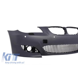 Paraurti anteriore per BMW Serie 5 E60 E61 (2003-2007) M5 design PDC 24mm