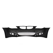 Carica l'immagine nel visualizzatore di Gallery, Paraurti anteriore per BMW Serie 5 E60 E61 (2003-2007) M5 design con Griglie centrali Doppia lamella nere lucide