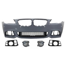 Carica l'immagine nel visualizzatore di Gallery, Paraurti anteriore per BMW Serie 5 F10 F11 LCI (2015 e successivi) M-Technik design con LED Fendinebbia