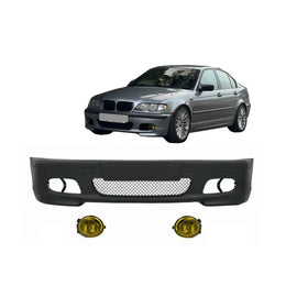 Paraurti anteriore per BMW E46 berlina/Touring (1998-2004) M-Technik M-Tech M-Sport modello con giallo Fendinebbia