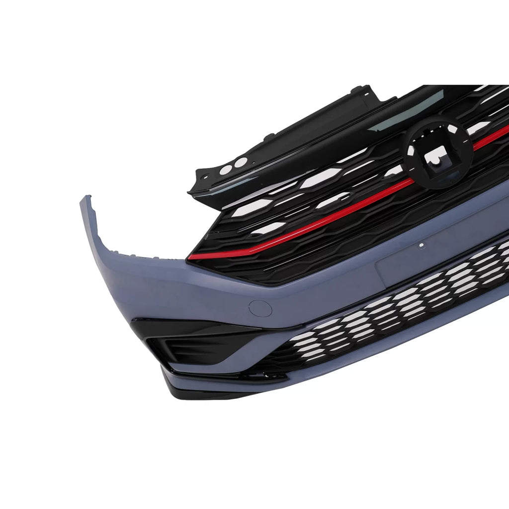 Paraurti anteriore con Griglia centrale e Lip estensione Spoiler per VW Jetta Mk7 (2019-2021) GLI design