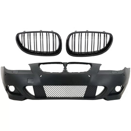 Paraurti anteriore con Griglia centrale lucido nero per BMW Serie 5 E60 E61 (2003-2007) M-Technik design