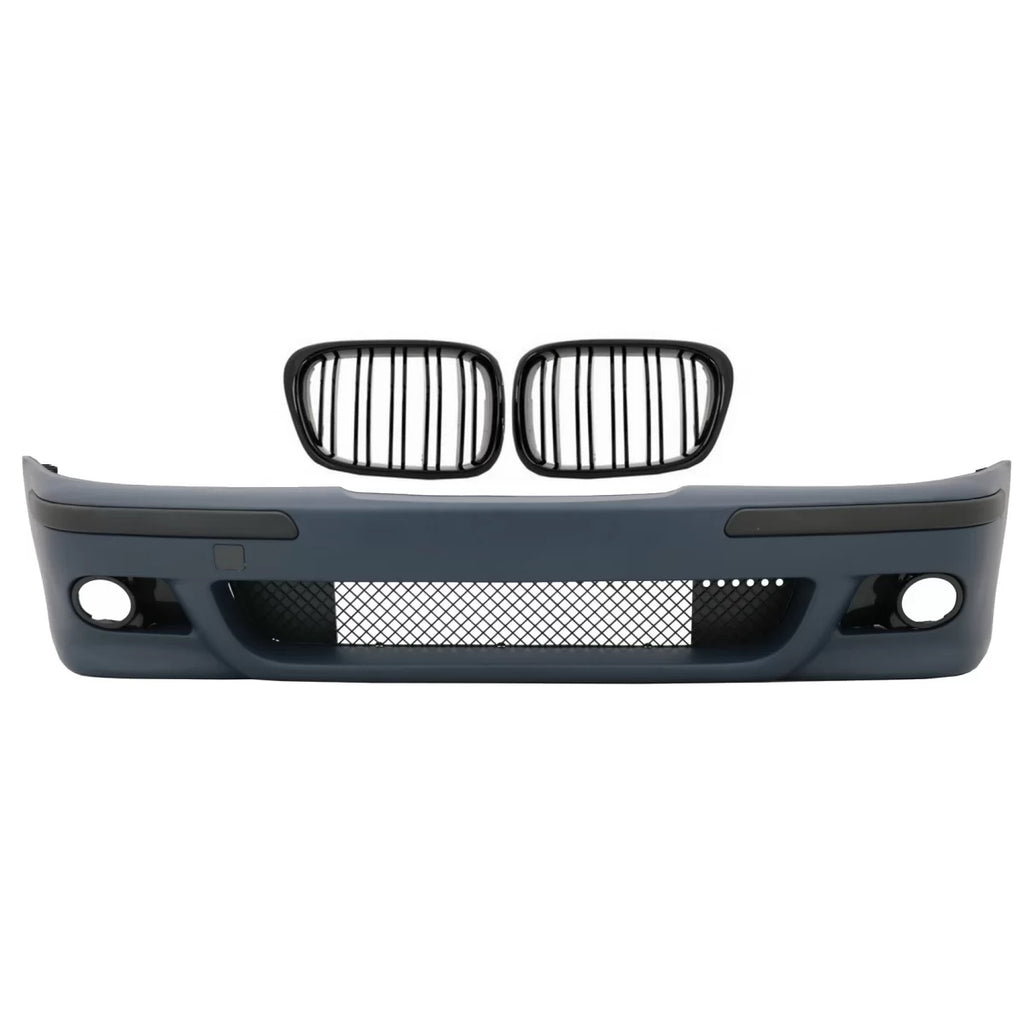 Paraurti anteriore Griglie centrali Doppia lamella nere lucide per BMW Serie 5 E39 (1995-2003) M5 stile