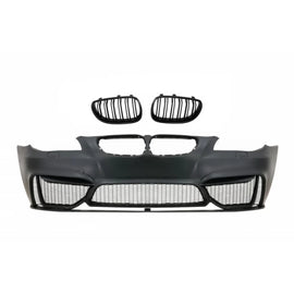 Paraurti anteriore con Griglie anteriori a doppio rene per BMW Serie 5 E60 berlina E61 Touring (2003-2010) M4 design