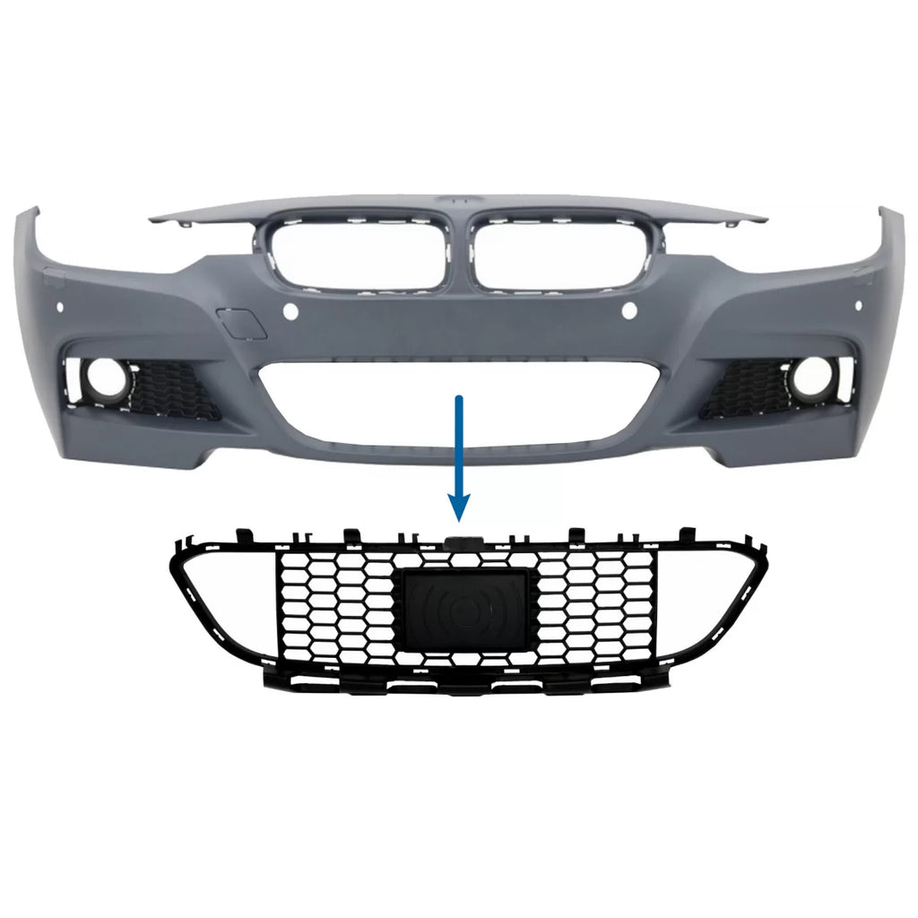 Paraurti anteriore centrale inferiore griglia per BMW Serie 3 F30 F31 M-Tech (2011-2019) per ACC