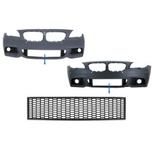 Carica l'immagine nel visualizzatore di Gallery, Paraurti anteriore centrale inferiore griglia per BMW Serie 5 F10 F11 M-Tech (2009-2017)