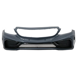 Paraurti anteriore con diffusore Doppia uscita e Terminali di scarico per Mercedes Classe C A205 Cabriolet C205 Coupe