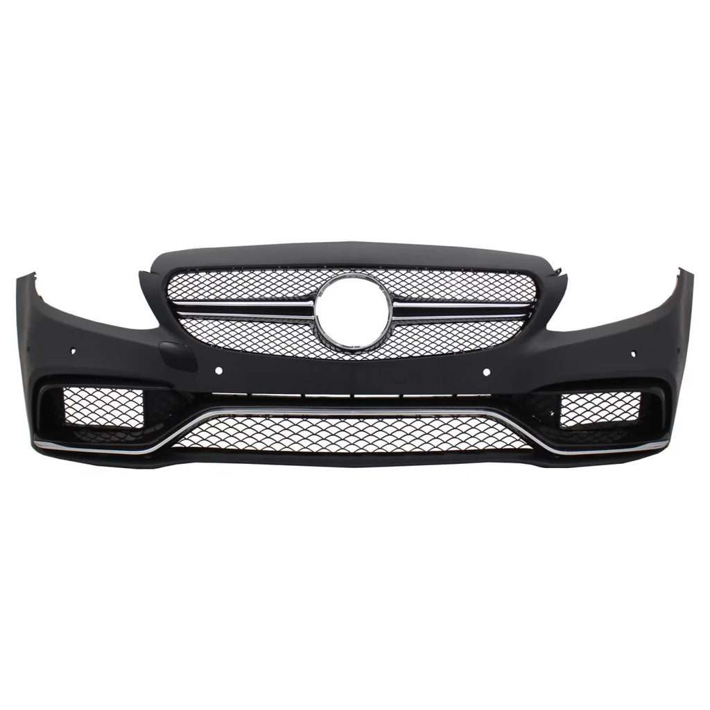 Paraurti anteriore con diffusore Doppia uscita e Terminali di scarico per Mercedes Classe C C205 Coupe A205 Cabriolet