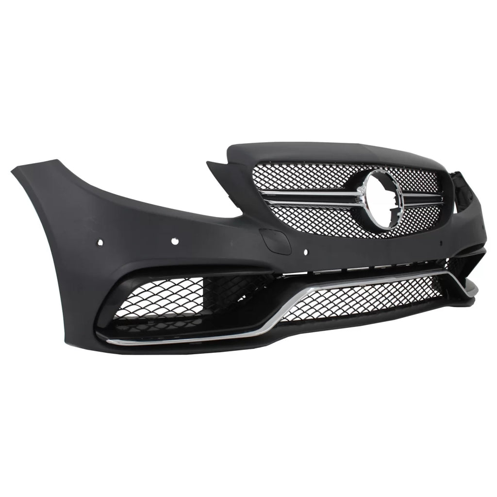 Paraurti anteriore con diffusore Doppia uscita e Terminali di scarico per Mercedes Classe C C205 Coupe A205 Cabriolet