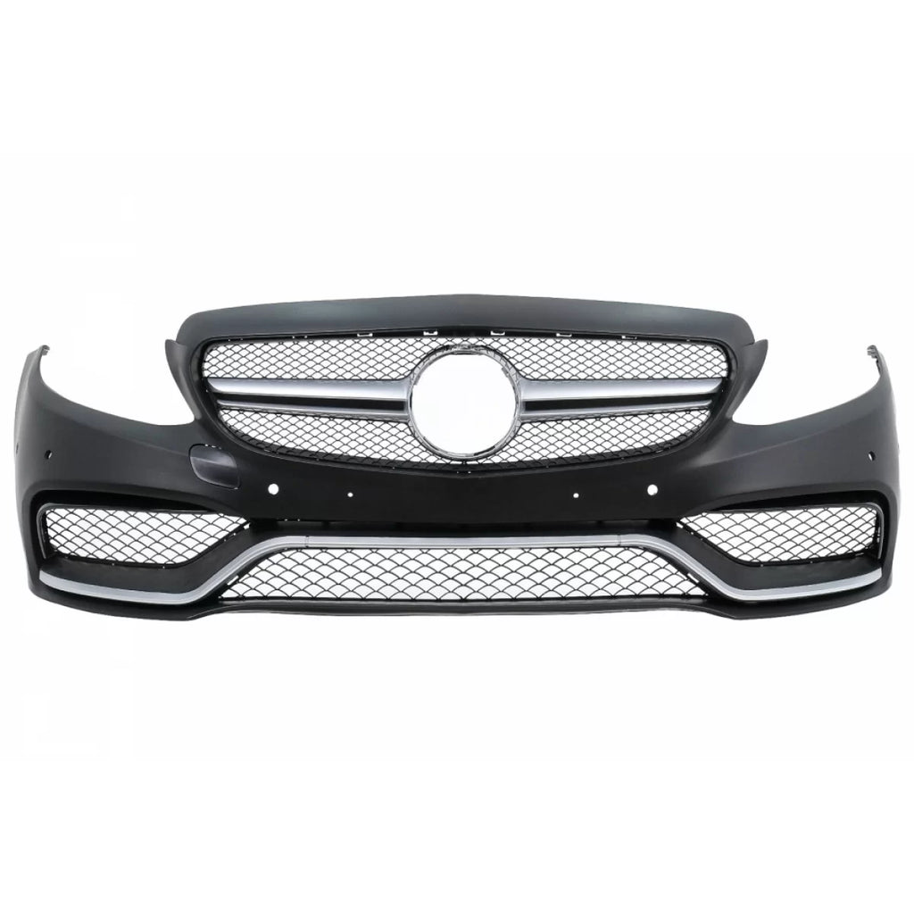 Paraurti anteriore con diffusore e Terminali di scarico per Mercedes Classe C W205 berlina S205 station wagon