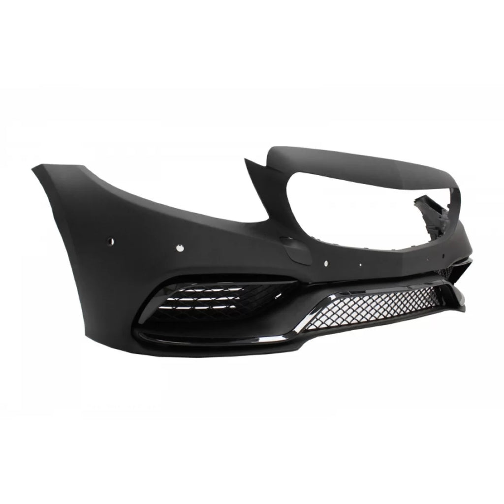 Paraurti anteriore diffusore con terminali di scarico nero per Mercedes Classe C W205 S205 (2014-2018) C63 design