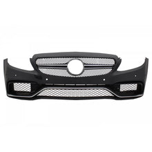 Paraurti anteriore &amp; diffusore con terminali di scarico cromato per Mercedes Classe C W205 S205 (2014-2018) C63 design