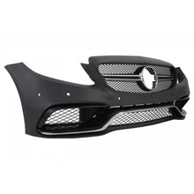 Paraurti anteriore &amp; diffusore con terminali di scarico per Mercedes Classe C W205 S205 (2014-2018) C63 design