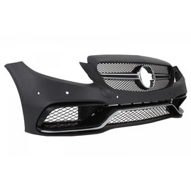 Paraurti anteriore & diffusore con terminali di scarico per Mercedes Classe C W205 S205 (2014-2018) C63 design