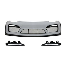 Paraurti anteriore con DRL LED per Porsche Cayman 981C & Boxster 981 (2012-2016) GT4 design