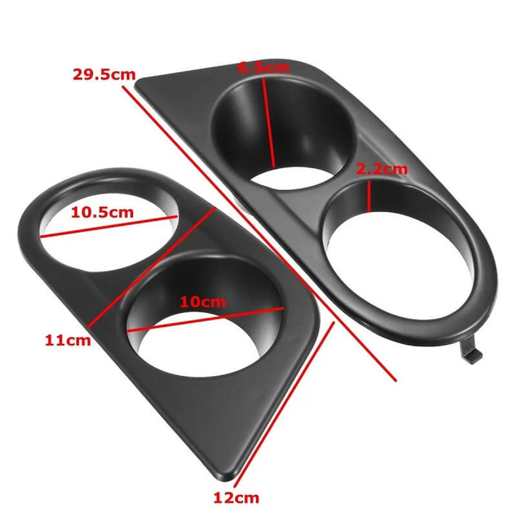 Paraurti anteriore fendinebbia lampada copertura laterale griglia per BMW 3 E46 M3 98-05 Hamman stile doppio nero
