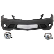 Paraurti anteriore con Fendinebbia per Mercedes Classe C W204 (2007-2012) C63 design