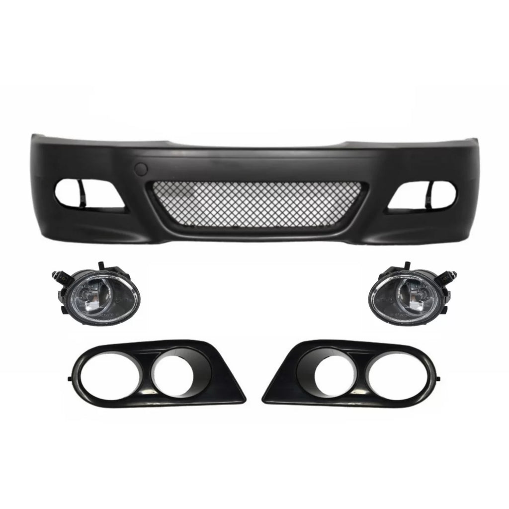 Paraurti anteriore con Fendinebbia e aria condotto coperture per BMW Serie 3 E46 Coupe Cabrio berlina station wagon