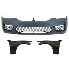 Paraurti anteriore con Parafanghi anteriori cromato per BMW Serie 5 G30 G31 (2017-2019) M5 Sport design
