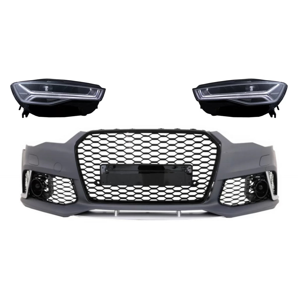 Paraurti anteriore con Full LED fari anteriori sequenziale dinamico Indicatori di direzione per Audi A6 C7 4G