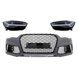 Paraurti anteriore con Full LED fari anteriori sequenziale dinamico Indicatori di direzione per Audi A6 C7 4G