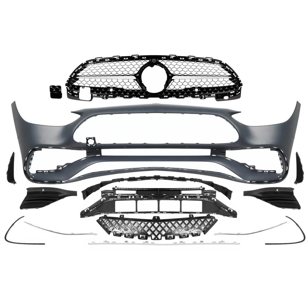 Paraurti anteriore con griglia per Mercedes Classe C W206 S206 (2021 e successivi) Sport Line design