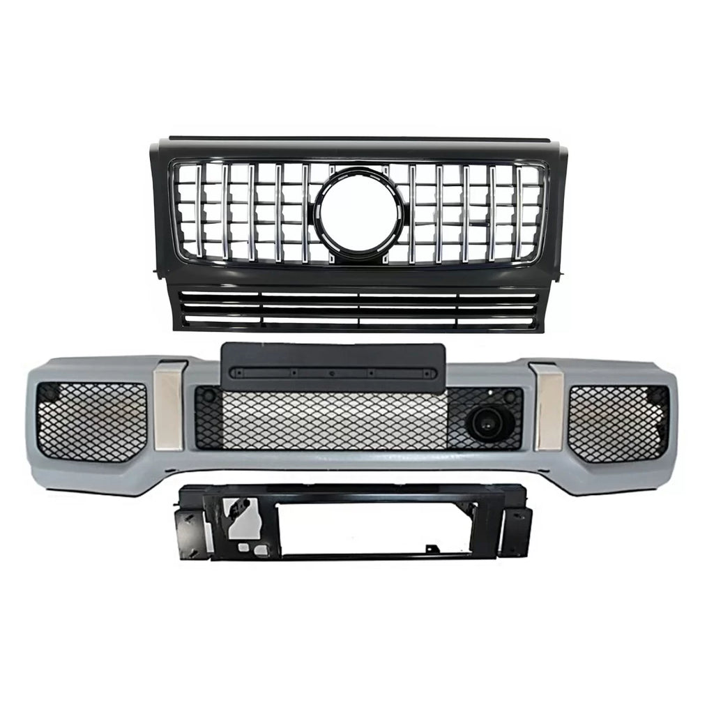 Paraurti anteriore con griglia per Mercedes Classe G W463 (1989-2017) G65 GT-R Panamericana design