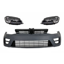 Paraurti anteriore con fari anteriori 3D DRL argento LED sequenziale dinamico sequenziale Indicatori di direzione per VW