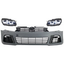 Paraurti anteriore con fari anteriori LED sequenziale Indicatore di direzione cromato per VW Golf VI 6 MK6 (2008-2013)
