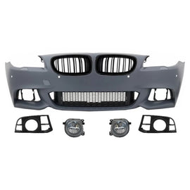 Paraurti anteriore con Griglie a doppio rene per BMW Serie 5 F10 F11 LCI (2015 e successivi) M-Technik design con LED