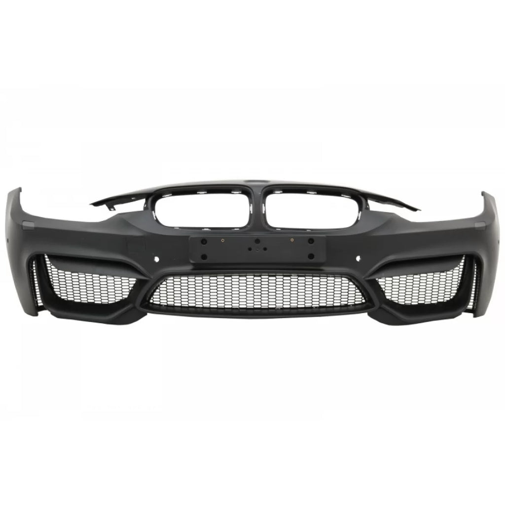 Paraurti anteriore con Griglie a doppio rene e Minigonne per BMW Serie 3 F30 F31 Pre-LCI & LCI (2011-2018) M4 design