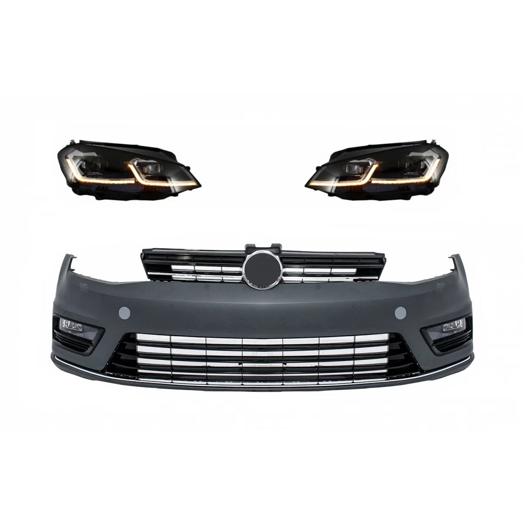 Paraurti anteriore e LED fari anteriori Bi-xenon stile con sequenziale dinamico Indicatori di direzione per VW Golf VII