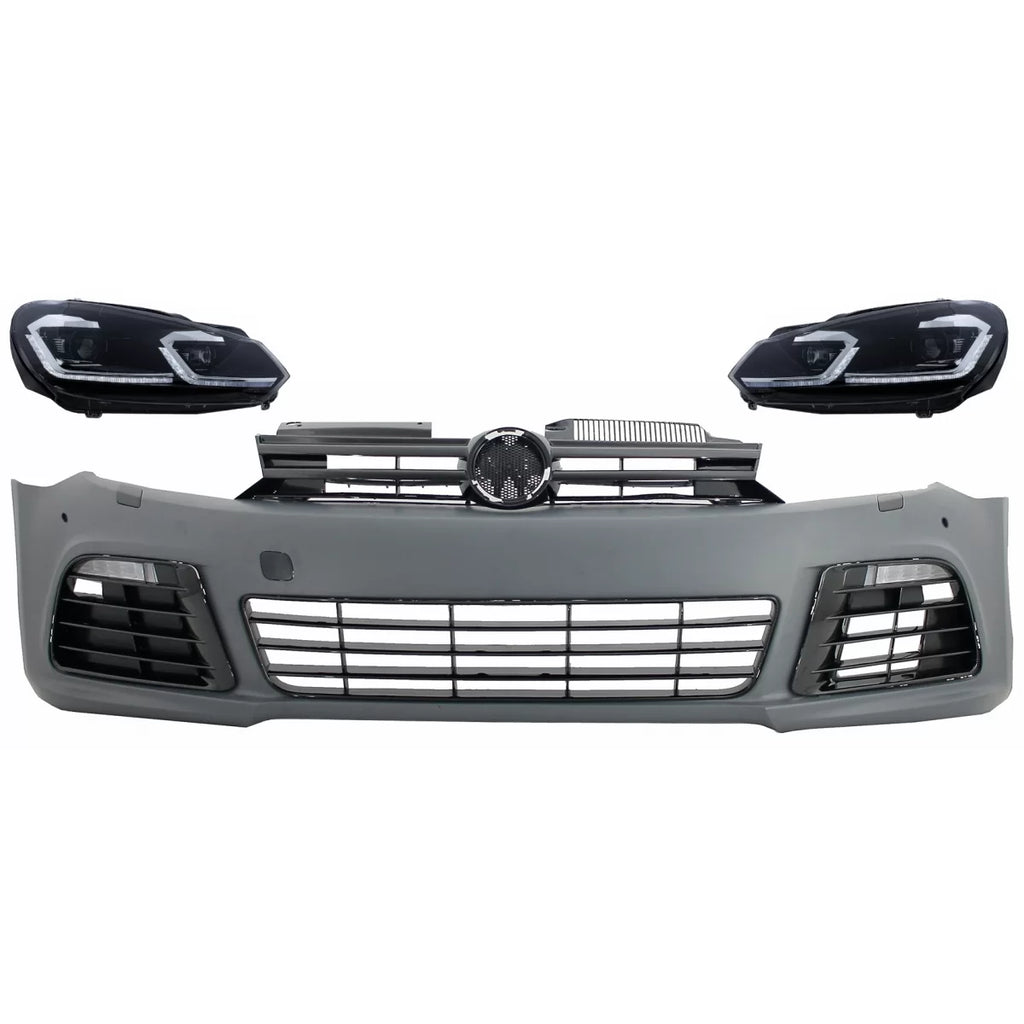 Paraurti anteriore con LED fari anteriori sequenziale dinamico sequenziale Indicatori di direzione per VW Golf VI 6 MK6