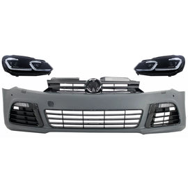 Paraurti anteriore con LED fari anteriori sequenziale dinamico sequenziale Indicatori di direzione per VW Golf VI 6 MK6
