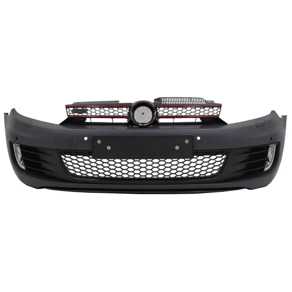 Paraurti anteriore con Lip estensione Spoiler Nero lucido per VW Golf VI 6 (2008-2013) GTI stile