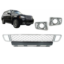 Paraurti anteriore inferiore griglia con fendinebbia lampada coperture per Land Range Rover Vogue III L322 (2010-2012)