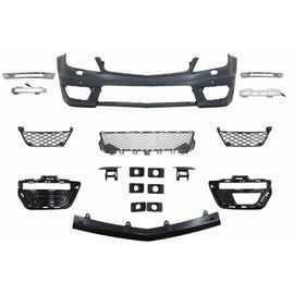 Paraurti anteriore per Mercedes-Benz Classe C W204 07-14 A design 63 restyling stile con DRL