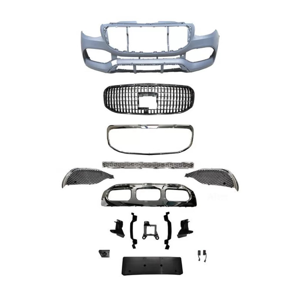 Paraurti anteriore per Mercedes-Benz Sprinter W907 2017-2023 Maybach stile con griglia