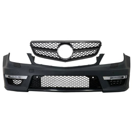 Paraurti anteriore per Mercedes Classe C W204 (2012 e successivi) C63 restyling design con singolo cornice Griglia