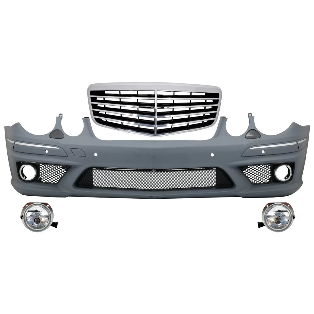 Paraurti anteriore per Mercedes W211 Classe E (2002-2009) gruppo con restyling Griglia anteriore