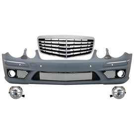 Paraurti anteriore per Mercedes W211 Classe E (2002-2009) gruppo con restyling Griglia anteriore