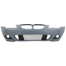 Carica l'immagine nel visualizzatore di Gallery, Paraurti anteriore con PDC 18 mm per BMW Serie 5 LCI E60 E61 (2007-2010) e Fendinebbia proiettori M-Technik design