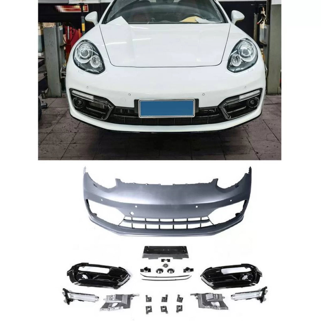 Paraurti anteriore per Porsche Panamera 970.2 2011-2018 stile 971 GTS con DRL