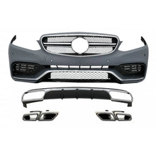 Paraurti anteriore con posteriore diffusore e Terminali di scarico cromato per Mercedes Classe E W212 restyling