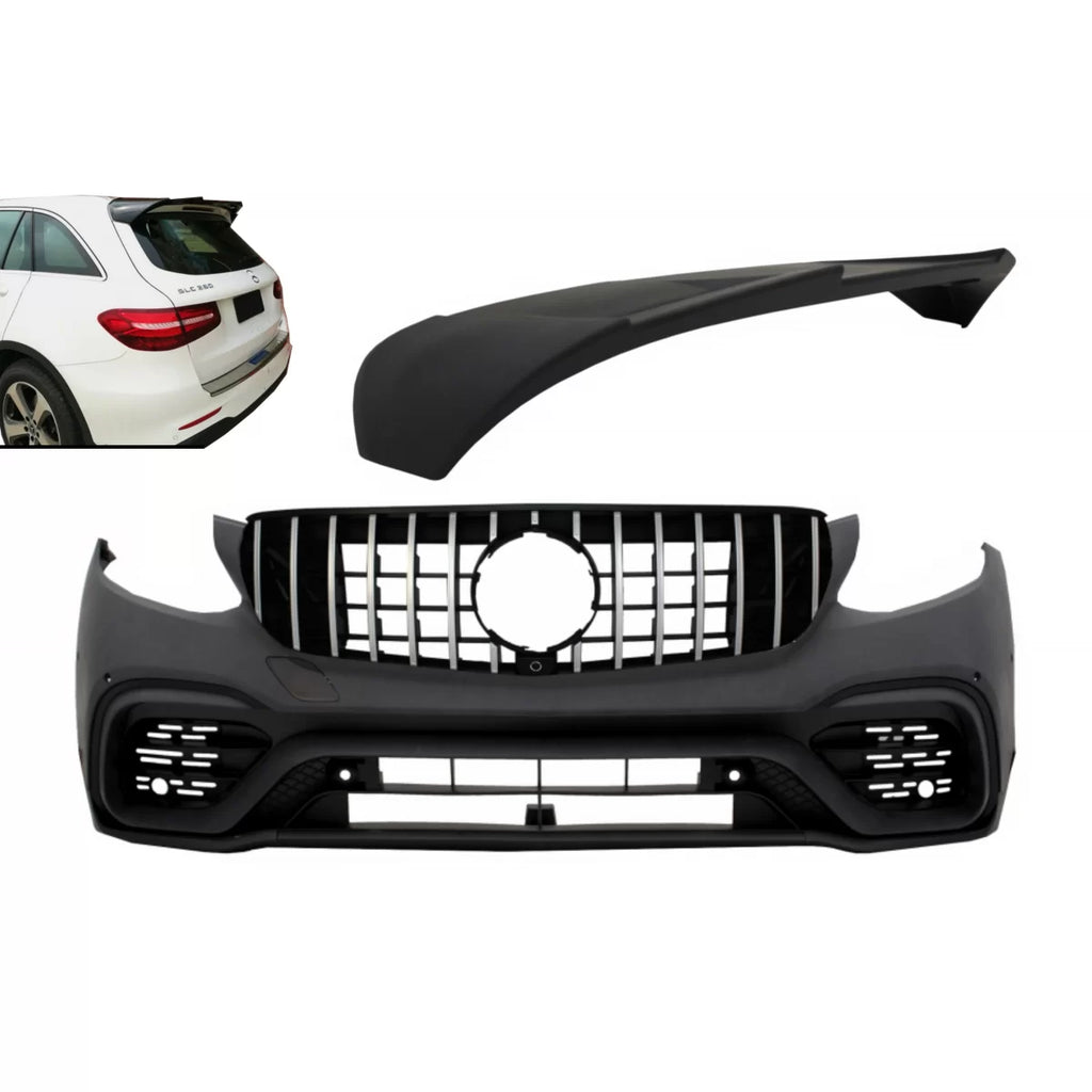 Paraurti anteriore con posteriore Spoiler tetto per Mercedes GLC X253 SUV (2015-2019) GLC 63 design