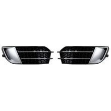 Carica l'immagine nel visualizzatore di Gallery, Paraurti anteriore laterale griglia per Audi A1 8X 2010-2014 RS1 stile Nero lucido / argento sinistro e destro 2 pezzi