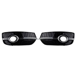 Paraurti anteriore laterale griglia per Audi Q3 8U 11-15 RSQ3 stile Nero lucido / cromato sinistro e destro 2 pezzi